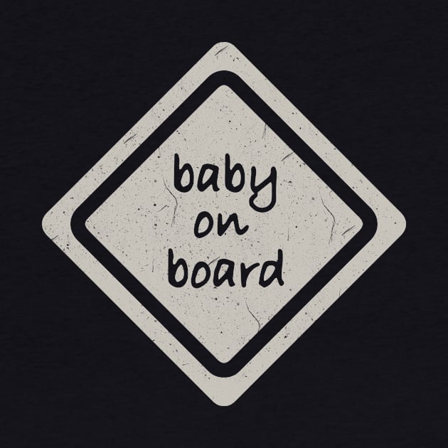Baby on board - Light Grey by PharaohCloset